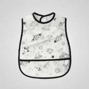 Miniatura 8 de 9 de Babero Impermeable Bebé PU Con Bolsillo