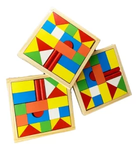 Miniatura 2 de 2 de Bloques De Madera Montessori 23 Piezas Encastre Didáctico