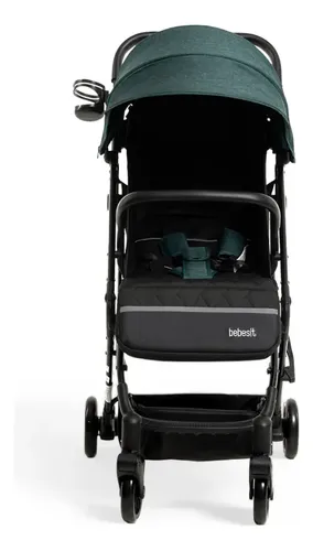 Imagen 2 de 9 de Cochecito Bebesit Luggy Verde Negro