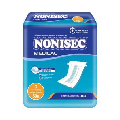 Imagen 1 de 2 de Pañales Para Adultos Descartables Nonisec Recto Medical Grande