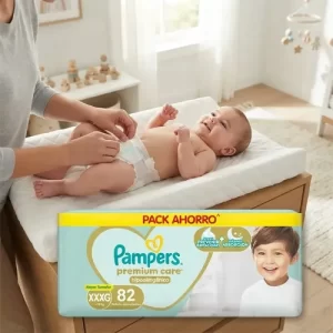 Miniatura 3 de 4 de Pañales Pampers Premium Care XXXG (Extra Extra Extra Grande) x82 Unidades +19 KG