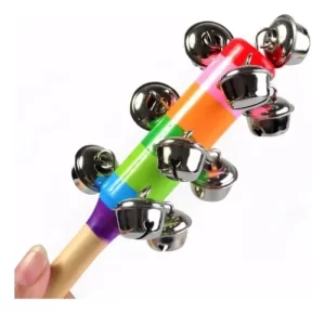 Miniatura 5 de 7 de Sonajero Cascabel Madera Bebé Maraca Didáctica Colores Surtido