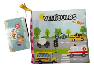 Miniatura 3 de 7 de Libro De Tela Bebé Transportes Estimulación Sensorial Multicolor