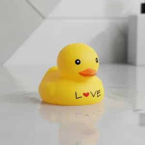 Miniatura 6 de 6 de Patito De Goma Amarillo Con Corazón Love Para El Baño 2746