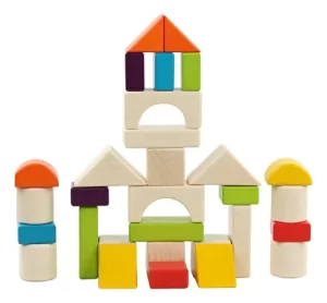 Miniatura 3 de 5 de Bloques De Madera Montessori 30 Piezas Construcción