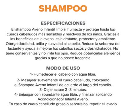 Imagen 4 de 8 de Aveno Infantil Shampoo X 250ml