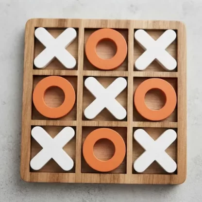 Imagen 7 de 7 de Tateti De Madera Juego De Mesa Infantil 14x14 Ta Te Ti