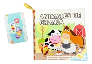 Miniatura 3 de 10 de Libro De Tela Bebé Animales De Campo Estimulación Sensorial