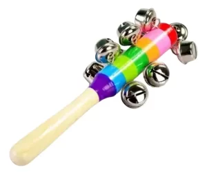 Miniatura 6 de 7 de Sonajero Cascabel Madera Bebé Maraca Didáctica Colores Surtido