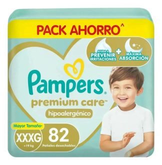 Pañales Pampers Premium Care XXXG (Extra Extra Extra Grande) x82 Unidades +19 KG