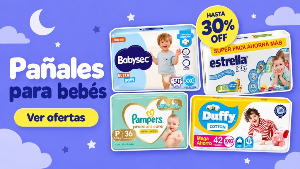 Pañales para bebés — HASTA 30% OFF