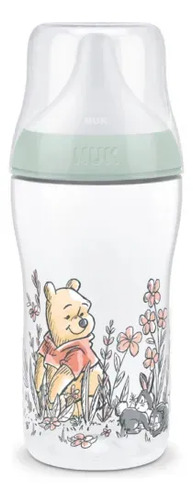 Imagen 1 de 4 de Mamadera Nuk Perfect Match Winnie Pooh 260 ml Flujo M Gris