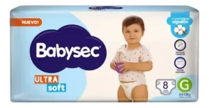 Miniatura 1 de 1 de Pañales Babysec Ultra Soft G x 8 unidades