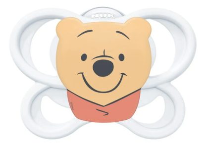 Imagen 2 de 4 de Set 2 Chupetes Nuk Perfect Match Air 0-6m Winnie Pooh Gris