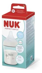 Miniatura 4 de 5 de Mamadera Nuk Perfect Match 150 ml Anticólicos Oveja Blanco