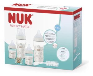 Miniatura 2 de 8 de Set Inicio Nuk Perfect Match 4 Mamaderas Y Chupete Arcoíris