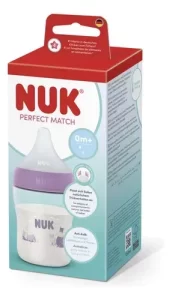 Miniatura 4 de 5 de Mamadera Nuk Perfect Match 150 ml Anticólicos Hipopótamo Violeta