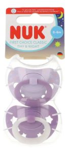 Miniatura 2 de 6 de Chupetes Nuk First Choice Classic Día Y Noche 0-6 Meses