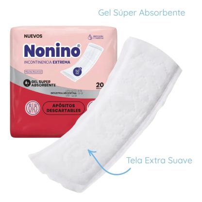 Imagen 2 de 4 de Apósitos Nonino Absorción Máxima x 20 unidades