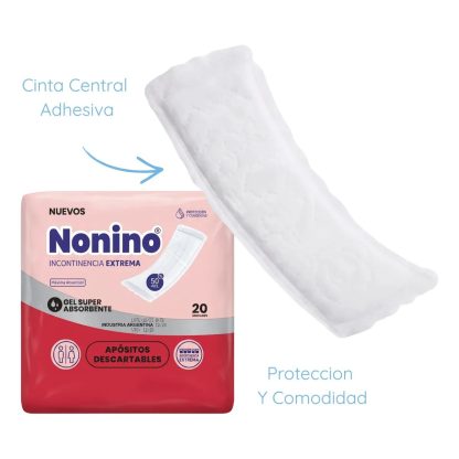 Imagen 3 de 4 de Apósitos Nonino Absorción Máxima x 20 unidades