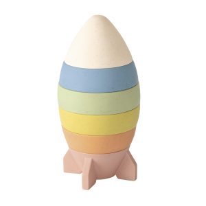 Miniatura 1 de 2 de Cohete Apilable Baby Favorite 6 Piezas Juego Didáctico Bebé Colores Pastel