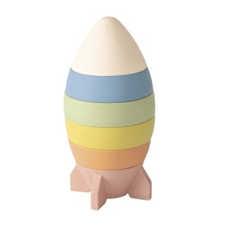 Cohete Apilable Baby Favorite 6 Piezas Juego Didáctico Bebé Colores Pastel
