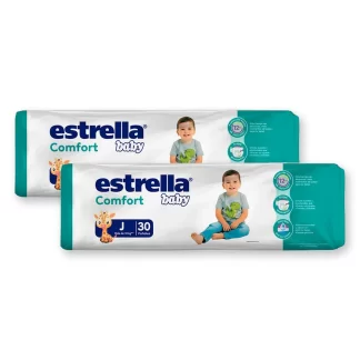 Combo x2 Pañales Estrella Baby Junior