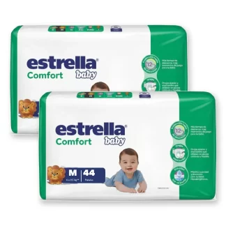 Combo x2 Pañales Estrella Baby M