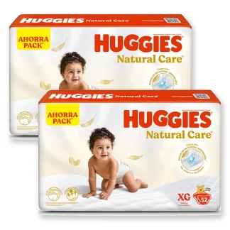 Combo 2 Pack Pañales Huggies Natural Care XG