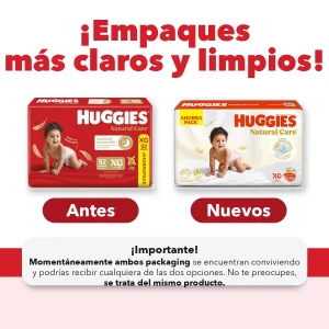 Miniatura 2 de 7 de Pañales Huggies Natural Care G x 60u