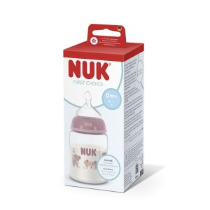 Miniatura 3 de 3 de Mamadera Nuk First Choice+ 150 ml Flujo S Anticólicos Koala Rosa