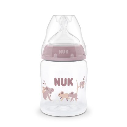 Imagen 1 de 3 de Mamadera Nuk First Choice+ 150 ml Flujo S Anticólicos Koala Rosa