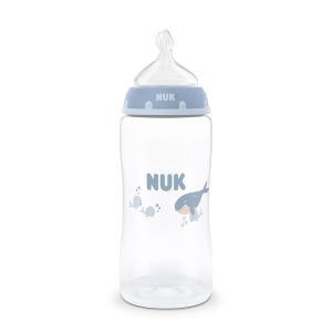 Miniatura 2 de 3 de Mamadera Nuk First Choice+ 300 ml Flujo M Anticólicos Ballena Celeste