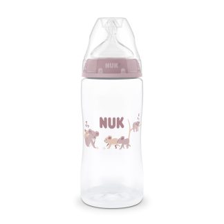 Mamadera Nuk First Choice+ 300 ml Flujo M Anticólicos Koala Rosa