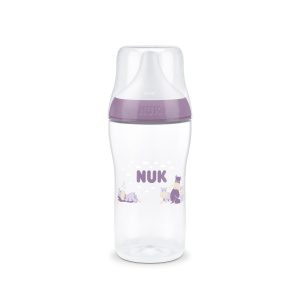 Miniatura 1 de 4 de Mamadera Nuk Perfect Match 260 ml Flujo M Anticólicos Hipopótamo Violeta