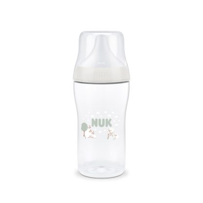 Imagen 1 de 4 de Mamadera Nuk Perfect Match 260 ml Flujo M Anticólicos Oveja Blanco