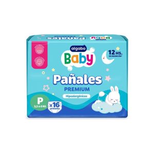 Miniatura 1 de 1 de Pañales Algabo Baby Premium P x 16 unidades