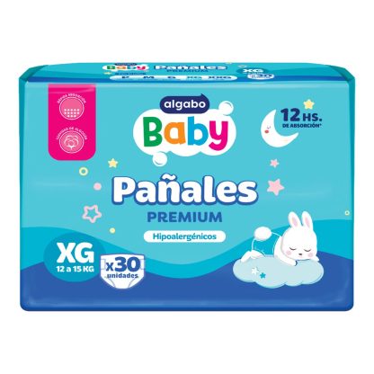 Imagen 1 de 1 de Pañales Algabo Baby Premium XG x 30 unidades