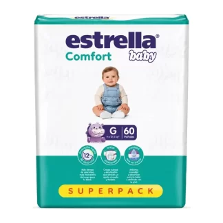Pañales Estrella Super Pack Talle G x60 Unidades