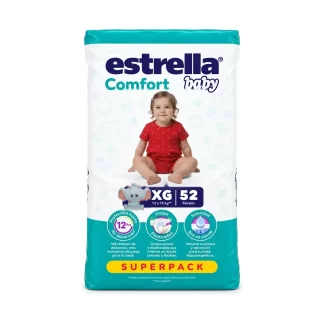 Pañales Estrella Super Pack Talle XG x52 unidades