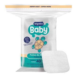 Paños de Algodón Algabo Baby x 40 unidades