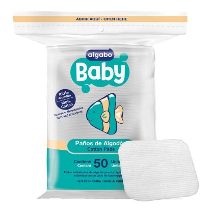 Imagen 1 de 1 de Paños de Algodón Algabo Baby x 50 unidades