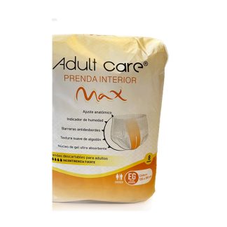 Ropa Interior Descartable Adult Care Max Talle EG (Extra Grande) x 8 unidades