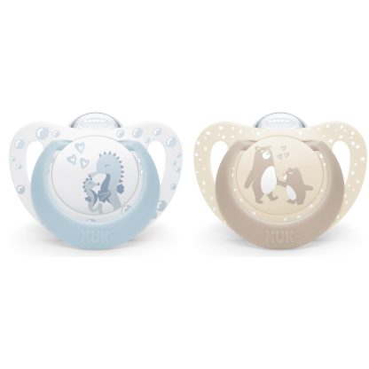 Imagen 1 de 4 de Set 2 Chupetes Nuk First Choice 0-6m Caballito de Mar y Oso