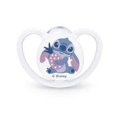 Imagen 2 de 4 de Set 2 Chupetes Nuk Perfect Match Air Disney Stitch 0-6m
