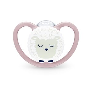 Miniatura 2 de 4 de Set 2 Chupetes Nuk Perfect Match Air Noche 0-6m Oveja y Luciérnaga Brillan en la Oscuridad