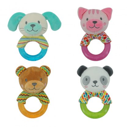 Imagen 1 de 5 de Sonajero Woody Toys Animales 509598 Peluche con Aro Mordillo