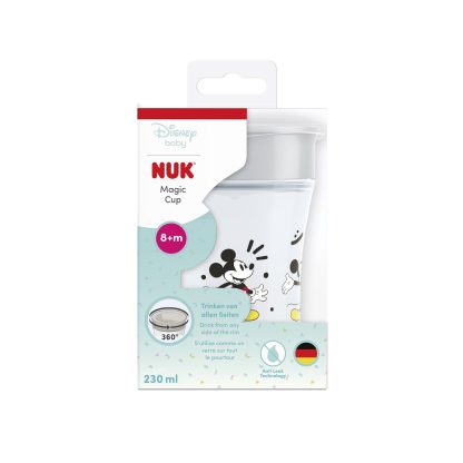 Imagen 2 de 3 de Vaso Nuk Magic Cup 360° Antiderrame Disney Mickey Gris 230 ml